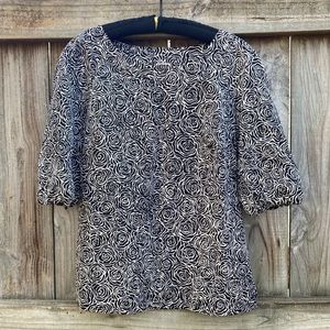 Lilly Pulitzer silk and cotton rose blouse